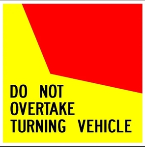 Xe tải an toàn dấu hiệu cảnh báo phản chiếu phía sau đánh dấu nhãn dán dấu hiệu cho xe không vượt qua biến xe dấu hiệu - Product Image 4