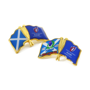 Échantillon gratuit d'épinglettes personnalisées en alliage de zinc 2d 3D Souvenirs épingle de drapeau résine plaquée or époxy drapeau <span class=keywords><strong>français</strong></span> insigne d'épingle de drapeau - Product Image 3