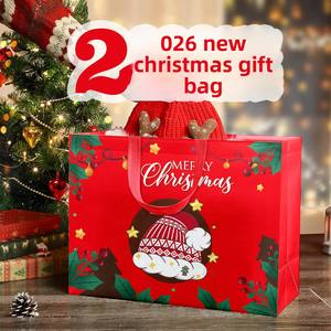 Bolso de mano con asa de cinta no tejida para Navidad, bolsa de regalo ecológica y bolsa de compras con logotipo personalizado al por mayor - Product Image 3