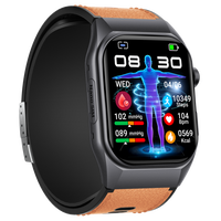 Reloj Inteligente 4G de Moda, GS500, con Detección de Presión de Bolsa de Aire, EDA, GSR, Análisis del Estado de Ánimo, Larga Duración de Batería, SOS, Pulsera Inteligente