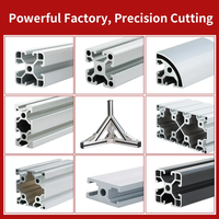 Rail en aluminium 30x30mm, rainure en T, extrusion 3030, norme européenne, rail anodisé, pour imprimante 3D DIY et machine CNC, noir