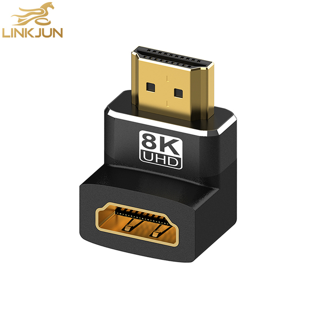 Factory A133 Adapter Cable 8K 90/270 Degree 48 Gbps 8K UHD 60Hz 4K Male-to-Female 4K 120Hz Transfer HDMI Cable for HD 2.1