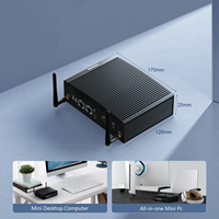 Nuevo Mini PC Industrial Sin Ventilador VENOEN H7 Intel Core I3 1215U ITX Resistente con Doble Puerto COM, Doble LAN, SSD+HDD, Windows 10 Pro