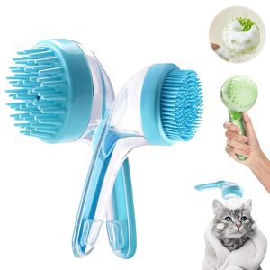 Wholesale Pet <b>Bath</b> Brush with Shampoo Dispenser Easy Dog Washing for Dogs and Cats - Product Image 1