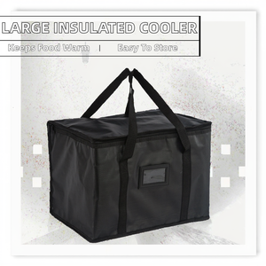 Bolsa Térmica Aislada Plegable Grande y Portátil XA de 15L con Diseño de Letras para Pizza para Llevar, Campamento, Picnic, Transporte de Bebidas - Product Image 2