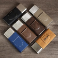 Cadeau d'anniversaire personnalisé : Étui à cigares en similicuir, boîtes à cigares vides pour 3 cigares, vente en gros, humidor en similicuir vierge laserable