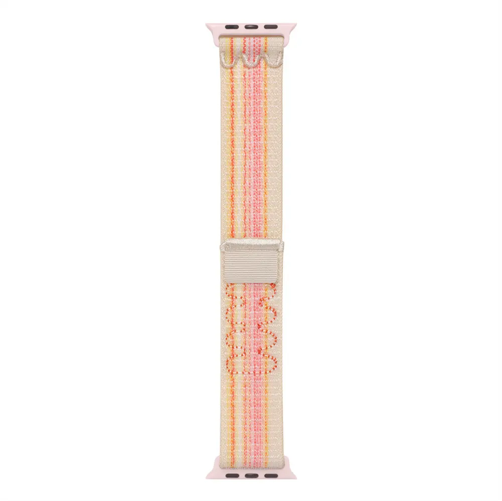 Novo Nylon Tecido Sport Loop Correia De Pulso Ajustável Para Apple Watch, Para iWatch Ultra Nylon Sport Loop Band