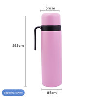 Termo de Acero Inoxidable al Vacío de 1.0L para Yerba Mate de Paraguay y Argentina