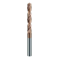 Foret en acier au tungstène à queue droite HRC55 pour outil de perçage CNC haute vitesse, coupe d'acier allié