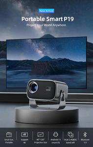Mini Proyector A10 Portátil, Proyectores de <span class=keywords><strong>Video</strong></span> LED 3D, Cine en Casa, Juegos, Láser, Smart TV BOX, Proyector HD 1080P 4K - Product Image 3