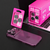 Protection d'objectif d'appareil photo arrière en diamant pour iPhone 18 Pro Max, anneau métallique 3D, verre trempé décoratif, 18 Pro
