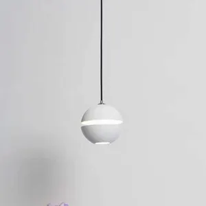 Biumart alüminyum tüp kolye ışık Modern siyah pirinç altın ev mutfak Bar lineer tasarımcı sarkıt aydınlatma avize