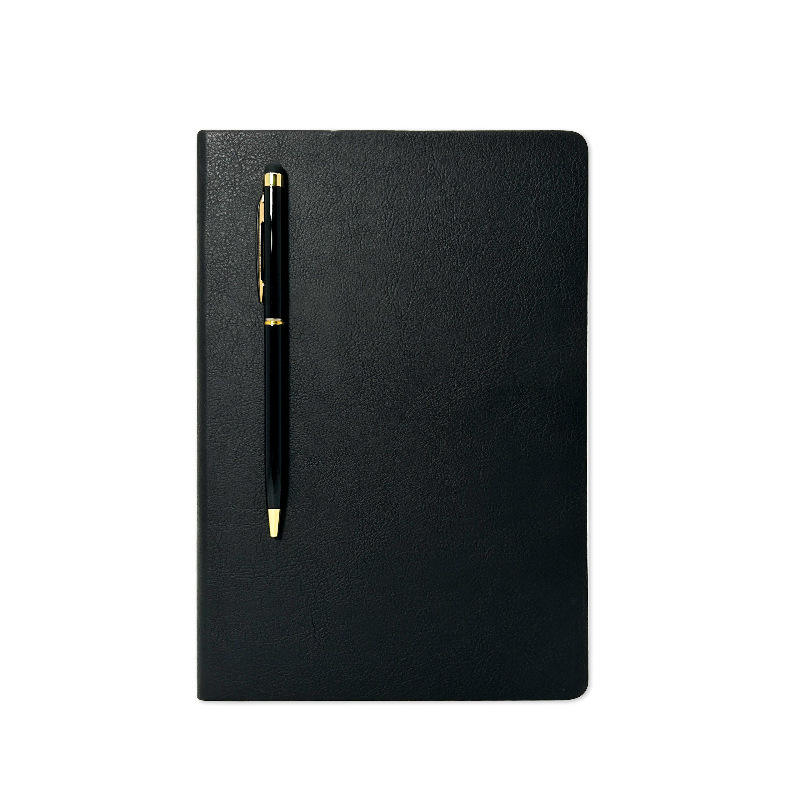 A5 black magnetic notebook