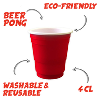 Mini-pinte de vin rouge de 2oz emballée sur mesure jetable en verre lavable au lave-vaisselle pour l'eau, le café, le lait, la bière gobelet à shot en plastique