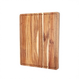 Planche à découper rectangulaire résistante à l'eau, écologique, finition naturelle, en bois, pour boucher, article de cuisine - Product Image 1