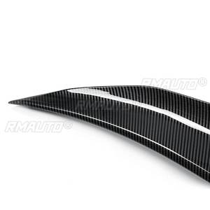 สปอยเลอร์หลังรถยนต์แบบ PSM สีดำเงา/ลายคาร์บอนไฟเบอร์ วัสดุ ABS สำหรับ Infiniti Q50 ปี 2014-2020 - Product Image 4