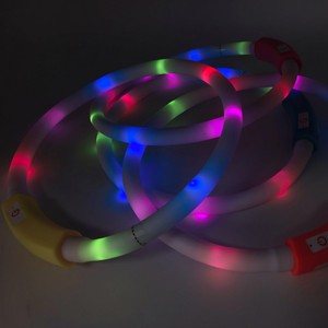 Collier lumineux LED pour animaux de compagnie, rechargeable, coloré, pour chien, pour la promenade nocturne, accessoire cool pour animaux de compagnie - Product Image 2
