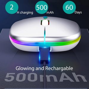 Factory Price <b>Usb</b> Gaming <b>Mouse</b> Wireless Charging Silent for Pc Games Laptop Office Rechargeable Colorful Available - Product Image 2