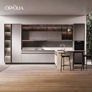 Projet OPPOLIA, armoires <span class=keywords><strong>de</strong></span> <span class=keywords><strong>cuisine</strong></span> personnalisées, appareils électroménagers, armoires <span class=keywords><strong>de</strong></span> <span class=keywords><strong>cuisine</strong></span> modernes, îlot <span class=keywords><strong>de</strong></span> <span class=keywords><strong>cuisine</strong></span> en bois, comptoirs blancs F4 - Product Image 2