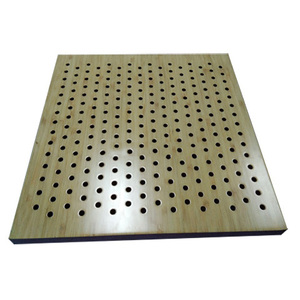 Panneaux acoustiques modernes en bois massif perforé de qualité supérieure pour plafond/mur, marché américain, haute absorption acoustique NRC 0.9, respectueux de l'environnement - Product Image 1