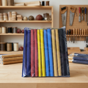 VS Sports - Juego de 10 Cintas de Agarre de Goma Antideslizantes con Diseño Texturizado para Empuñadura de Bate de Cricket, Multicolor, Flexibles, para Diestros - Product Image 2