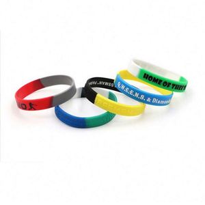 สายรัดข้อมือซิลิโคนกันน้ำพิมพ์ลายตามสั่ง หรูหราสำหรับกีฬาและงานอีเว้นท์ สายรัดข้อมือยางพลาสติกสำหรับแฟชั่นและงานอีเว้นท์ - Product Image 3
