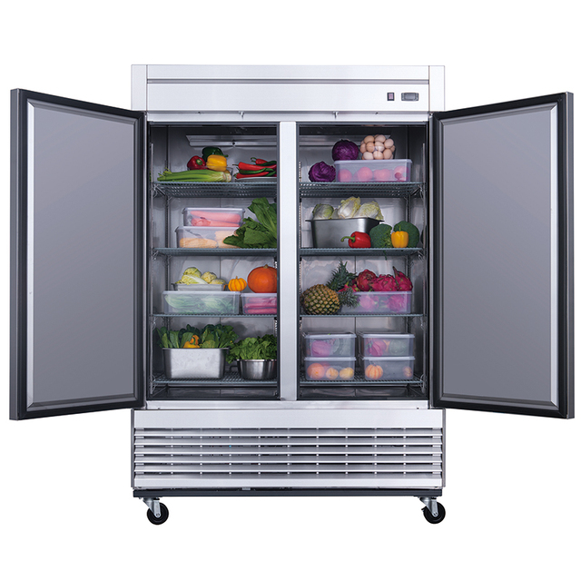 Kitchen Refrigeration Equipment Restaurant Commercial Stainless Steel Fridge Upright Freezer Refrigerator