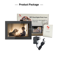 Bingkai Foto Digital WiFi 10.1" HD IPS Layar Sentuh Putar Otomatis Kecerahan Dapat Disesuaikan Bagikan Foto Video Melalui Frameo Grosir