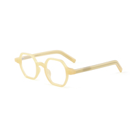 Gafas de lectura geométricas de acetato, montura retro hexagonal, gafas ópticas duraderas para hombres y mujeres a la moda