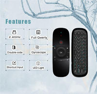 Télécommande Clavier Sans Fil pour Smart TV, Souris Aérienne 2.4G, Clavier Souris Aérienne Sans Fil pour Google
