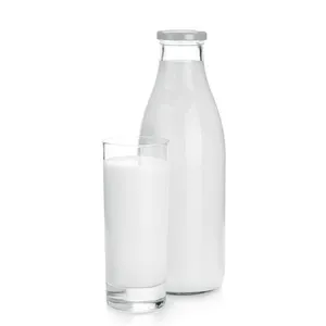 Hete Verkoop Mini Melk Yoghurt Flessen 50Ml 100Ml 200Ml Pudding Melkfles Met Kurk