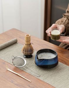 Juego de Batidor de Matcha en Oferta, Tazón de Cerámica con Boquilla, Batidor de Bambú Hecho a Mano con Soporte, Kit de Té Matcha Japonés para Ceremonia - Product Image 4