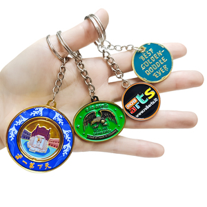 Manufacturers <b>Cheap</b> Personalized Custom Enamel Keyrings Letters Dye Black Company Brand logo Metal Key <b>Chains</b> Keychain - Product Image 1