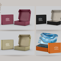 Boîtes d'emballage de vêtements de luxe pour femmes personnalisées avec stratification mate pour l'expédition de vêtements et de chaussures