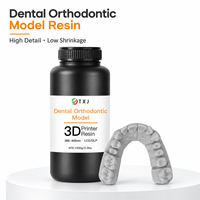 1KG Resin UV Fotosensitif untuk Pencetakan 3D Resin Gigi untuk Klinik, Laboratorium, Rumah Sakit, Model Gigi, Waktu Pengerasan 2-5 detik, Kemurnian 100% Cairan