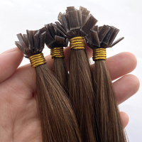 Ekstensi Rambut Remy Ujung Datar Berkualitas Tinggi Double Drawn # 6  Rambut Asli Cina untuk Penggunaan Salon