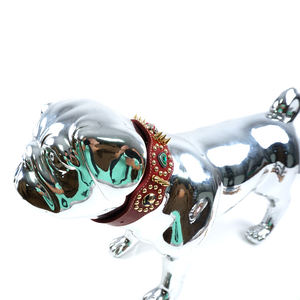 <span class=keywords><strong>Collar</strong></span> de Lujo para Mascotas con Tachuelas Anti-Mordidas, Hebilla de Latón Elegante, <span class=keywords><strong>Collar</strong></span> de Cuero Genuino para Perro, <span class=keywords><strong>Collar</strong></span> de Diseño con Remaches y Pedrería - Product Image 3