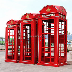 Cabina Telefónica de Londres Personalizada <span class=keywords><strong>LEXI</strong></span>, Juego de 5 Piezas, Decoración de Cabina Telefónica Amarilla, Accesorio para Fotos - Product Image 3
