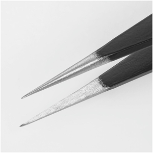 <span class=keywords><strong>Pinzas</strong></span> <span class=keywords><strong>de</strong></span> precisión antiestáticas con mango negro mate para reparación electrónica y trabajo <span class=keywords><strong>de</strong></span> <span class=keywords><strong>laboratorio</strong></span> artesanal <span class=keywords><strong>de</strong></span> soldadura - Product Image 2