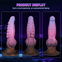 Nouveau style Godemiché en silicone premium, forme tentacules de pieuvre et alien, utilisable comme plug anal, pour l'expansion anale SM, jouet sexuel érotique pour adultes en forme d'animal Dongguan