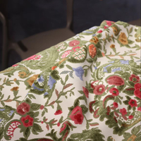 Luxe écologique velours rideau tissu fleur motif fil teint pour la maison Textile tissé Anti-pilule pour literie canapé
