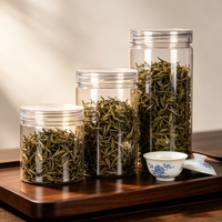 Contenants de stockage d'aliments pour animaux de compagnie avec bouchon à vis en aluminium, pots en plastique personnalisés avec impression UV pour l'emballage de collations et de bonbons