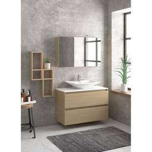 100cm Set bagno sospeso armadietto specchio e due TOD-100E Kamalu pensili - Product Image 1