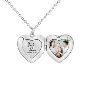 Collana con ciondolo a forma di collana personalizzata per donna Collana con ciondolo a forma di cuore per donna - Product Image 2