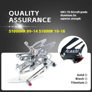 ที่วางเท้าด้านหลังแบบปรับได้สำหรับรถ BMW S1000RR 2009-2014/S1000R 2010-2016สำหรับผู้ขับขี่รถจักรยานยนต์อุปกรณ์เสริมเท้าที่สะดวกสบาย - Product Image 3