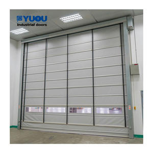 Große Größe kunden spezifische industrielle Stapelung Roll vorhang Anti-Wind-Sicherheits kanten Hochgeschwindigkeits-PVC Schnelle billige Tür - Product Image 2