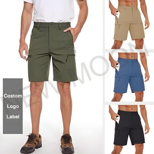Pantalones Cortos Cargo Personalizados para Hombre, Talla Grande, Color Sólido, Cierre de Cremallera, Múltiples Bolsillos, Holgados, para Deportes al Aire Libre - Product Image 1