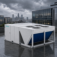 Unit Rooftop Paket Pompa Panas Inverter Hisense Seri P untuk Proyek Pendingin Udara HVAC Gedung Komersial