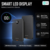 QSF PD 15W 20W 5000mAh 10000mAh Batterie externe à charge rapide, mini batterie portable, batterie externe magnétique sans fil pour téléphone