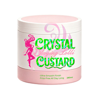Service complet de développement d'emballages et de réparation pour masques capillaires Crystal Custard destinés aux marques de soins capillaires, importateurs et acheteurs au détail